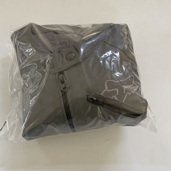 Fox‎ Racing Riders Faux Leather Jacket Womens Biker Size Large Embroidered - Picture 11 of 11